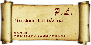 Pieldner Liliána névjegykártya